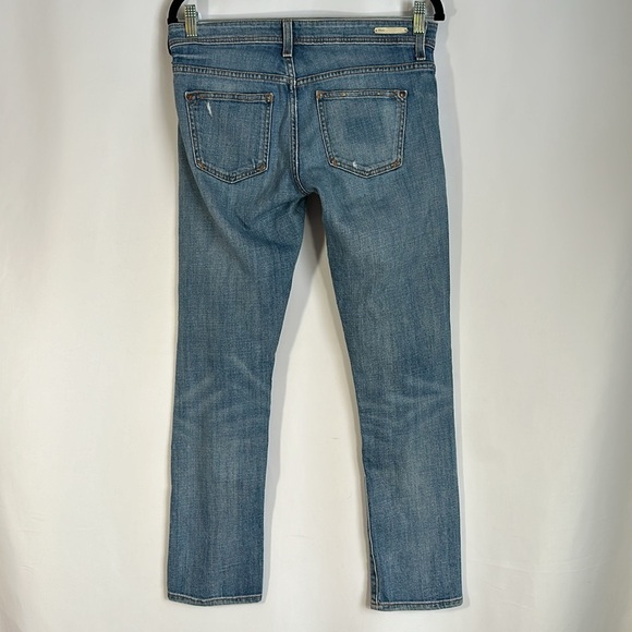 Pilcro and the Letterpress Light Blue Lightly Distressed Skinny Jeans - Picture 7 of 9